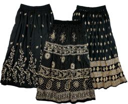 Jaipur Skirt Black and Gold